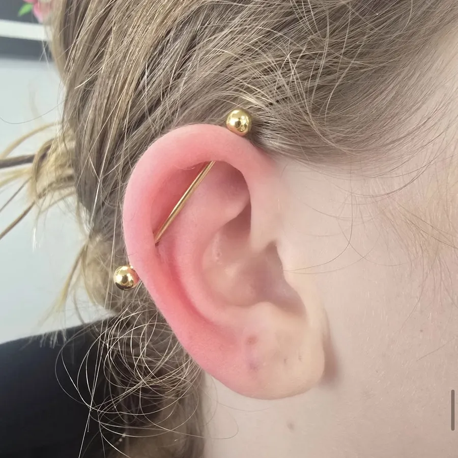 Gold industrial bar